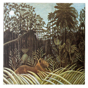 Carreau Rousseau - Jungle avec Lion