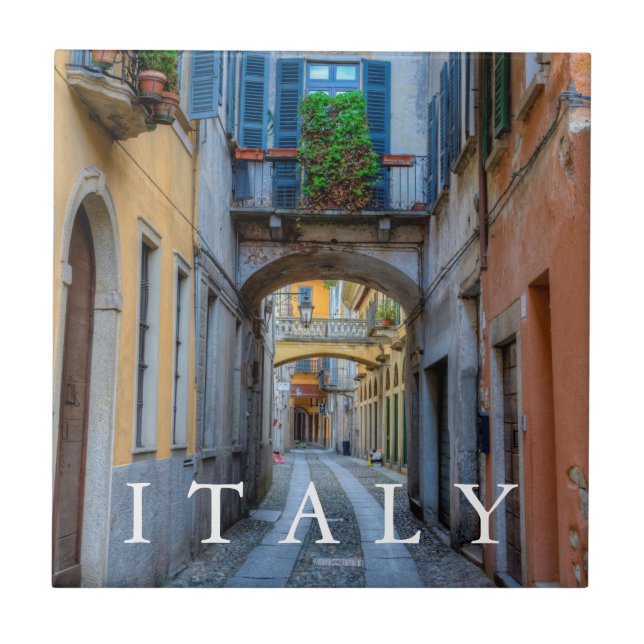 Carreau Rue de la ville étroite, Italie (Devant)