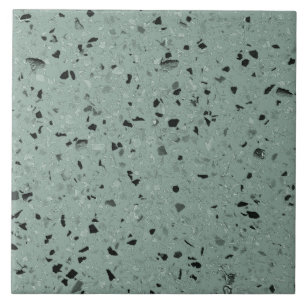 Carreau Sage Green Terrazzo Moderne Minimale Moyenne Coule