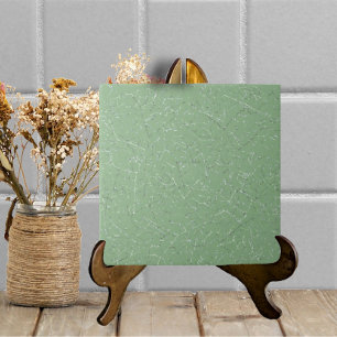 Carreau Sage Vert Cracké Glaze Simple Texture Moderne