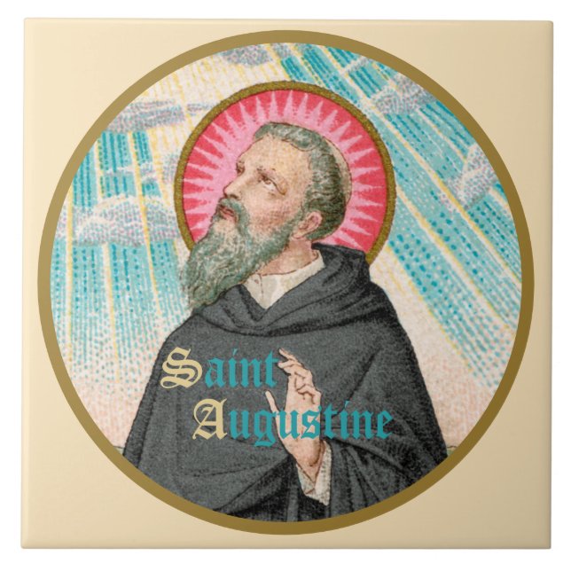 Carreau Saint Augustin d'Hippo (SAU 047 ; détail) (Devant)