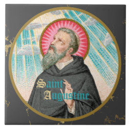 Carreau Saint Augustin d'Hippo (SAU 047 ; détail)