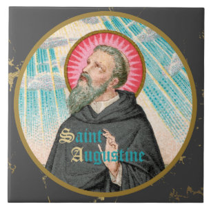 Carreau Saint Augustin d'Hippo (SAU 047 ; détail)