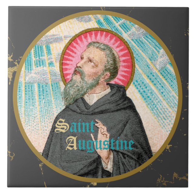 Carreau Saint Augustin d'Hippo (SAU 047 ; détail) (Devant)
