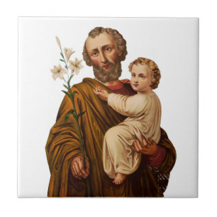 Carreau Saint Joseph gardien de la Sainte Famille