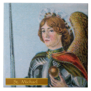 Carreau Saint Michel l'Archange (détail ; M 017)