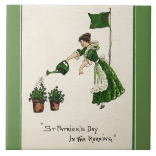 Carreau Saint Patrick's Day in the Morning Green