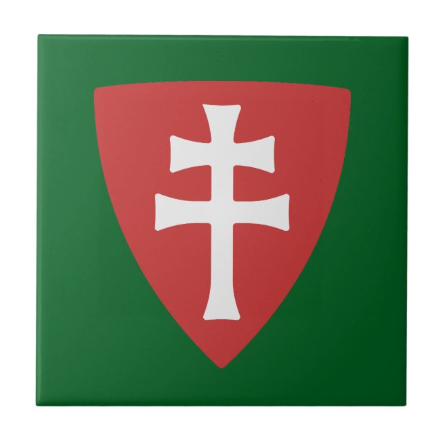 Carreau saint stephen croix hongroise symbole hongrie roi (Devant)