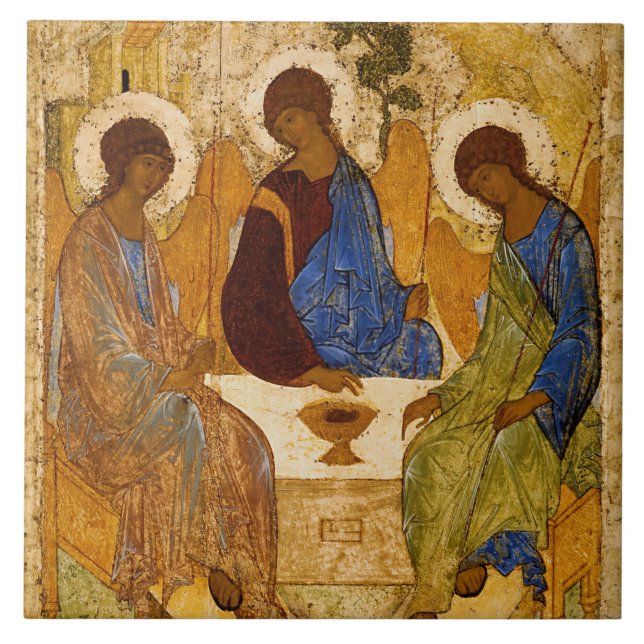 Carreau Sainte Trinité par Andrey Rublev (Devant)