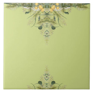 Carreau Salle de bain pour enfants Jolie girafe vert olive