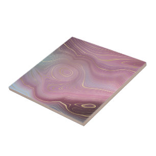 Carreau Sangria Strata   Moody Pink and Purple Luxe Agate