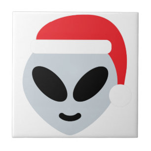 Carreau santa claus alien emoji
