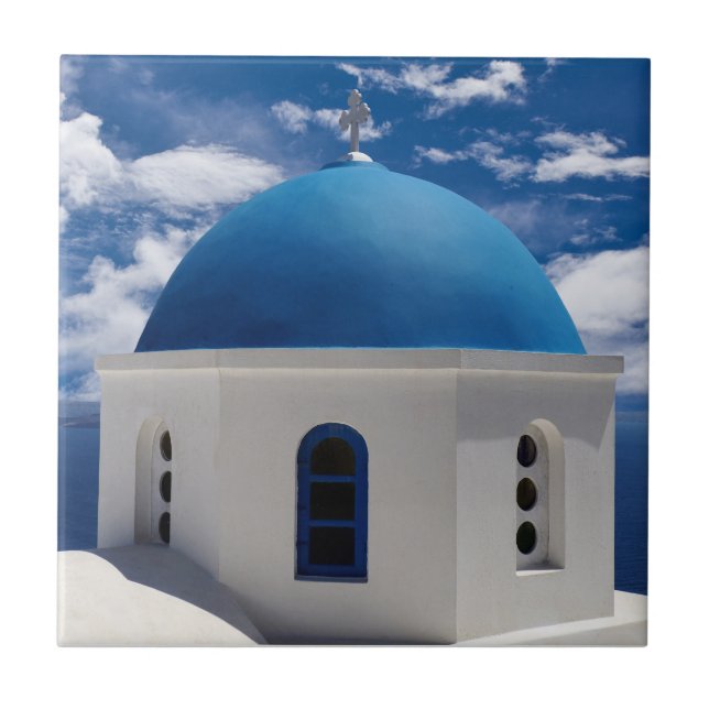 Carreau Santorin, Grèce Carrelage en céramique (Devant)