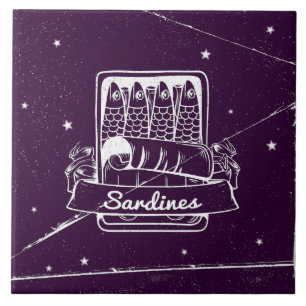 Carreau Sardines dans une boîte