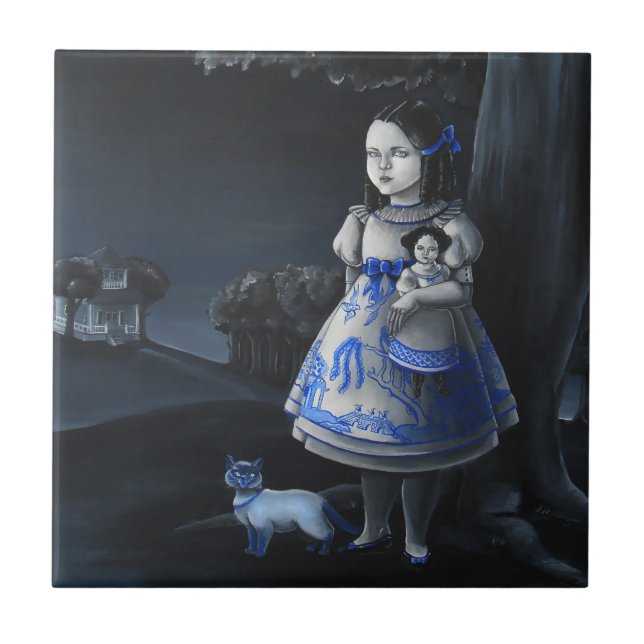 Carreau Saule bleu (Devant)