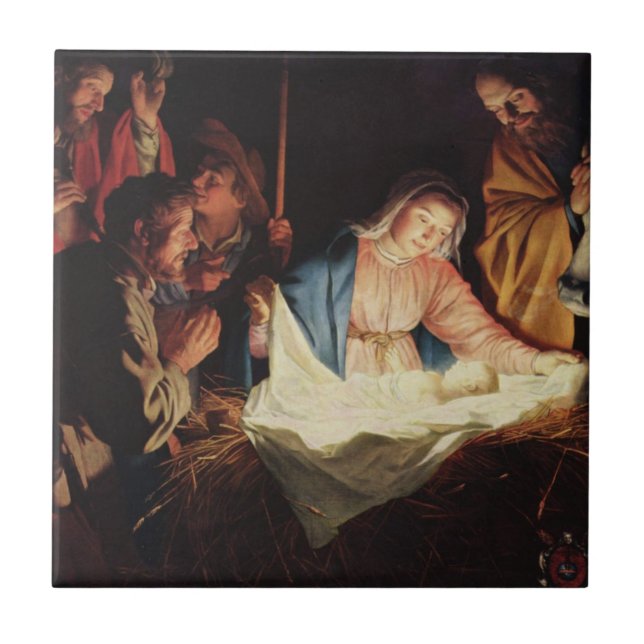 Carreau Scène de la Nativité (Devant)