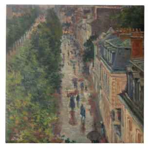 Carreau Scène de rue à Paris, France (par Maximilien Luce)
