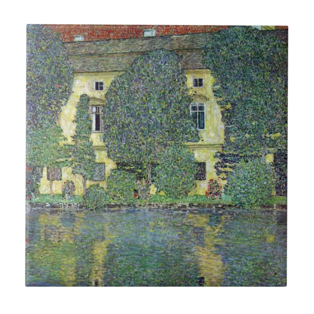 Carreau Schloss Kammer sur l'Attersee III Par Gustav Klimt (Devant)