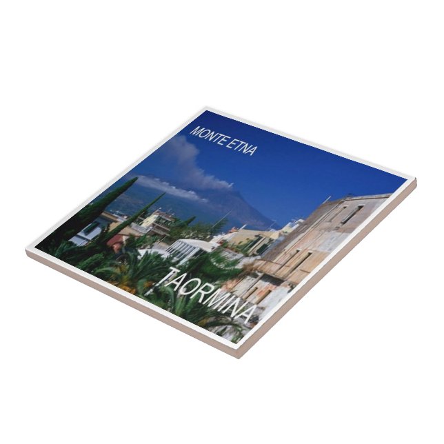 Carreau SCL069 TAORMINA, ETNA, Sicile, (Côté)