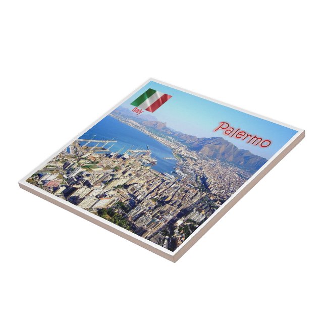 Carreau SCL074 PALERMO, Sicile, Italie, (Côté)