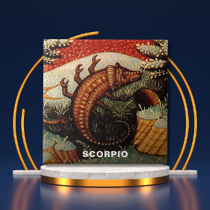 Carreau Scorpio Scorpion signe Zodiac Anniversaire