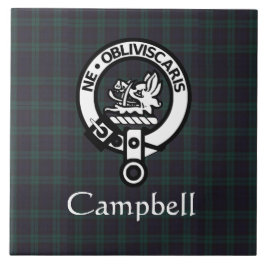 Carreau Scottish Campbell Crest Badge & Tartan