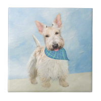 Scottish Terrier Wheaten Dog Painting Art original