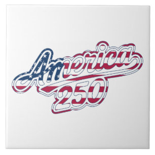 Carreau Script de drapeau America 250 Semiquincentennial D