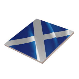 Carreau SCT002 WAVING scottish FLAG, ÉCOSSE,