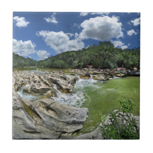 Carreau Sculpture Falls Pano - Barton Creek - Austin Texas