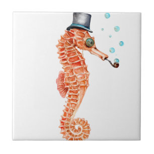 Carreau Seahorse Steampunk