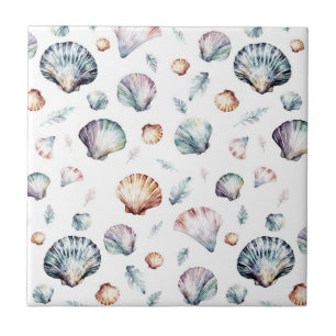 Carreau Seashell Ocean Beach Sea Shell Design 358