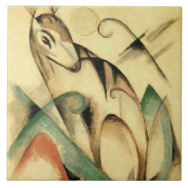 Carreau Seated Mythical Animal (par Franz Marc)
