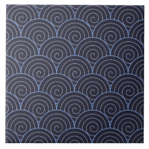 Carreau Seigaiha Carrelage en céramique Motif sans joint