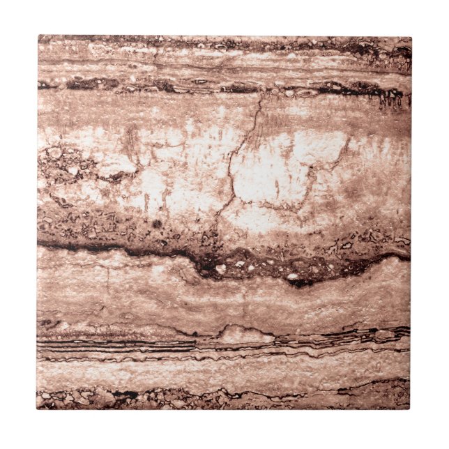 Carreau Sépia beige brun moderne brûlé granit orange (Devant)