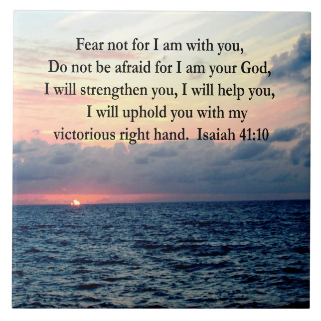 CARREAU SERENE SCELER ISAIAH 41:10 (Devant)