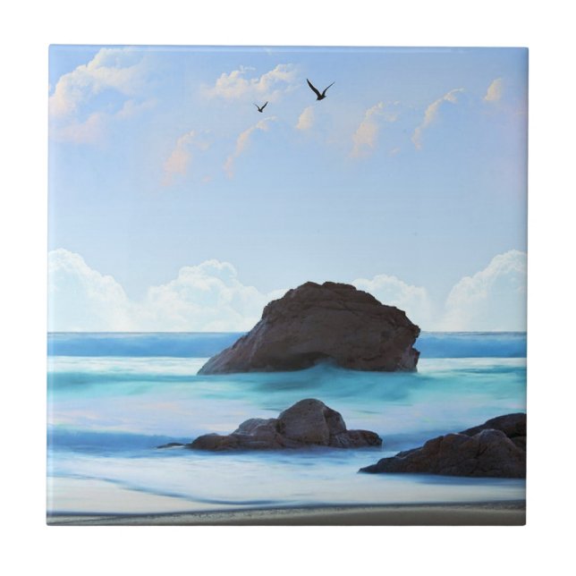 Carreau Sérénité, nuages, beauté tranquille (Devant)