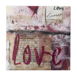 Carreau Série 12 de design de la Saint-Valentin en Bourgog