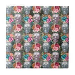 Carreau Série Boho Skull Design 10