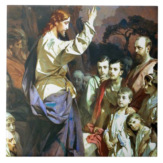 Carreau Sermon sur le Mont, art (Devant)