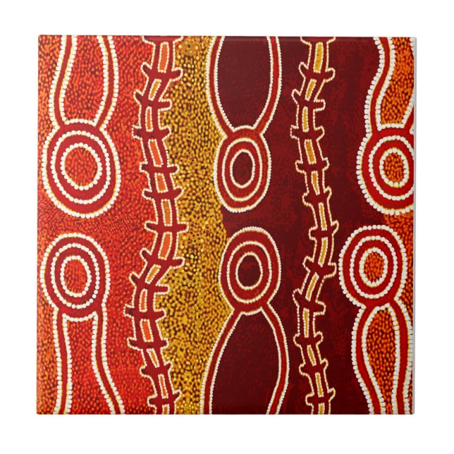 Carreau Serpents aborigènes . (Devant)