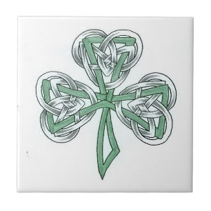 Carreau Shamrock irlandais Celtic Knot DesignCarreaux en c