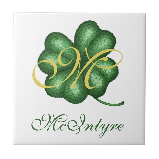Carreau Shamrock monogramme (Devant)