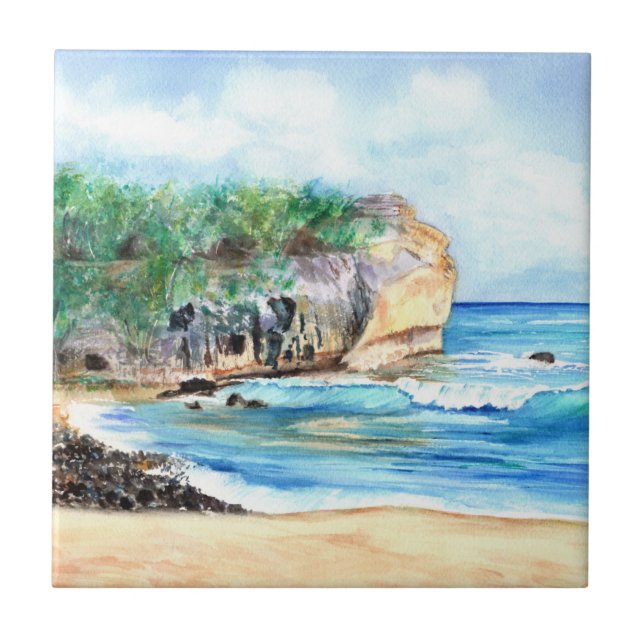 Carreau Shipwreck Beach Kauai Carrelage céramique (Devant)