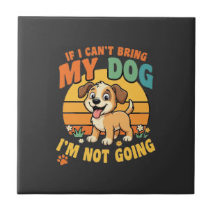 Carreau Si je ne peux pas amener mon chien drôle