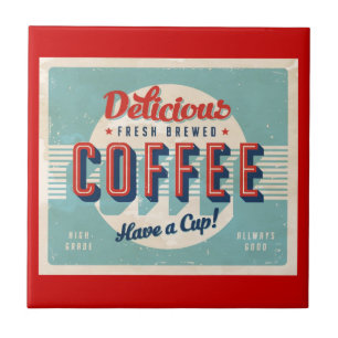 Carreau Signe vintage - café préparé frais