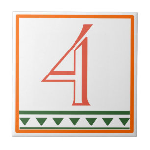 Carreau Signes de la Maison Rouge Italienne Lettres & Numé