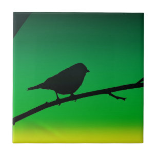 Carreau Silhouette de moineau sur le limonène