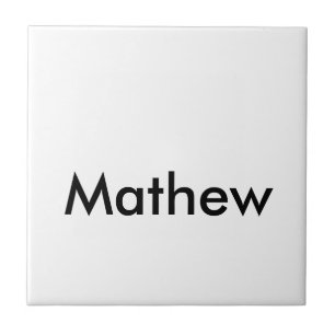 Carreau simple lettre initiale monogramme ajouter votre no