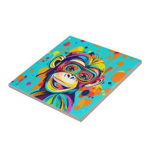 Carreau Singe souriant